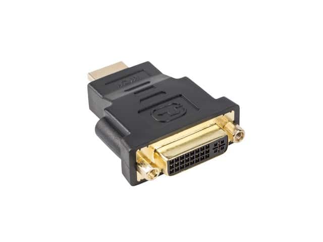 Adapter Lanberg AD-0014-BK (HDMI M - DVI-I F; kolor czarny) — zdjęcie 1 z 2