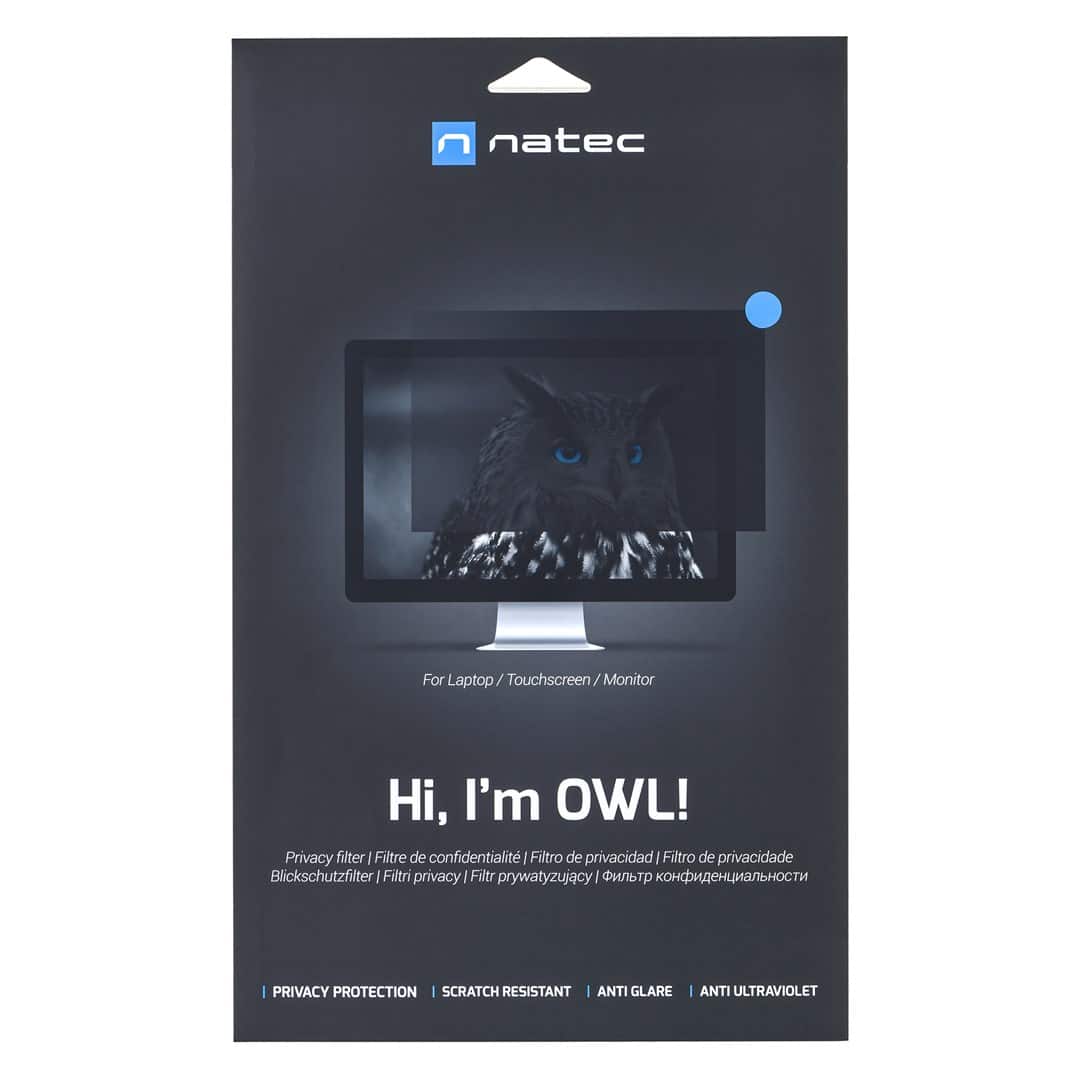 NATEC FILTR PRYWATYZUJĄCY OWL 17.3" 16:9 — zdjęcie 1 z 3