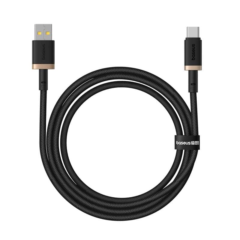Kabel Baseus Dura USB-Typ C 60W 1m (czarno-złoty) — zdjęcie 1 z 7