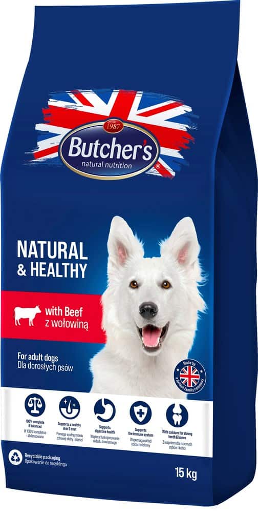 Butcher’s Natural&Healthy - sucha karma psia 15 kg — zdjęcie 1 z 2
