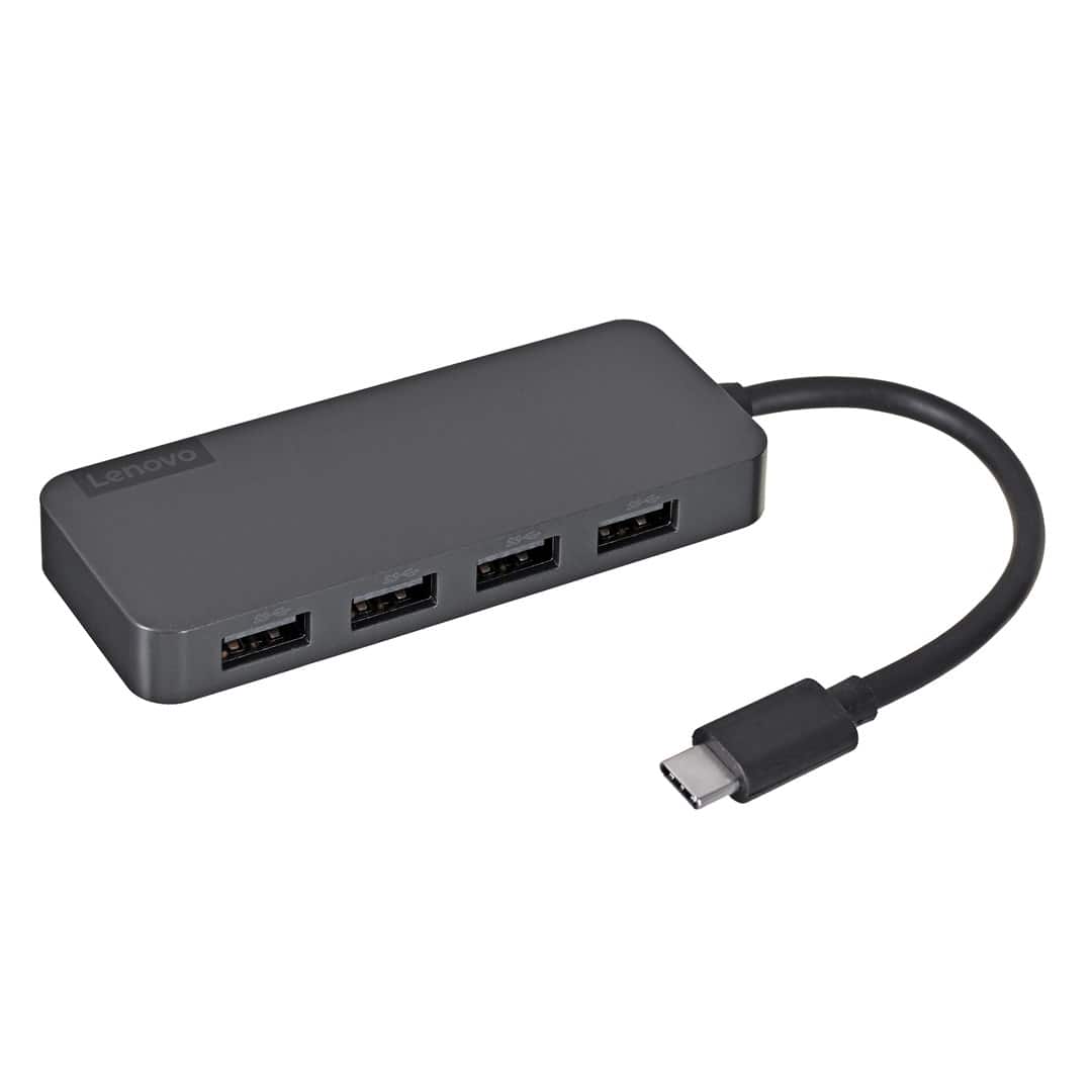HUB Lenovo 4-portowy USB-C/4xUSB-A, GX90X21431 — zdjęcie 1 z 3
