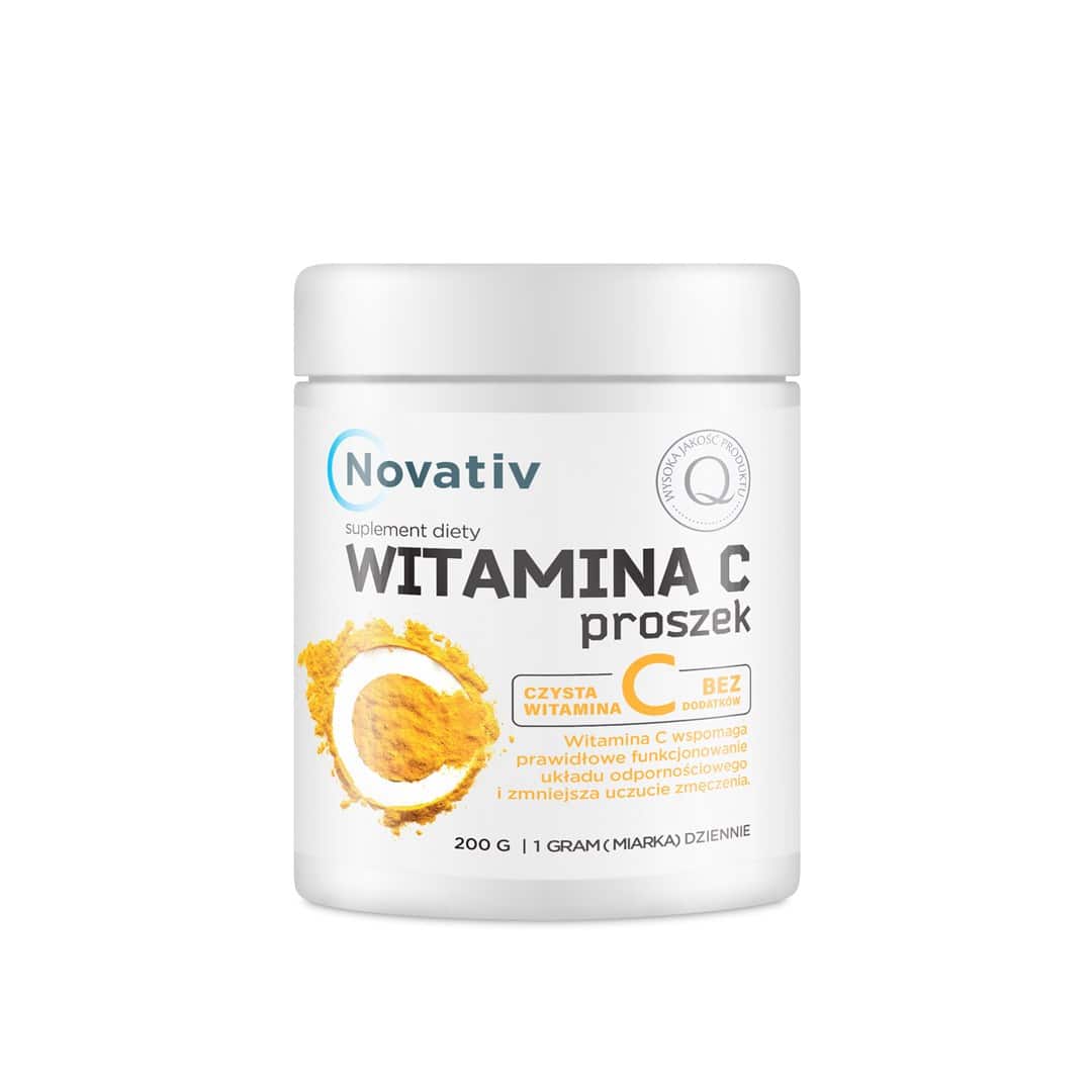 Novativ Witamina C Proszek 200 g — zdjęcie 1 z 2