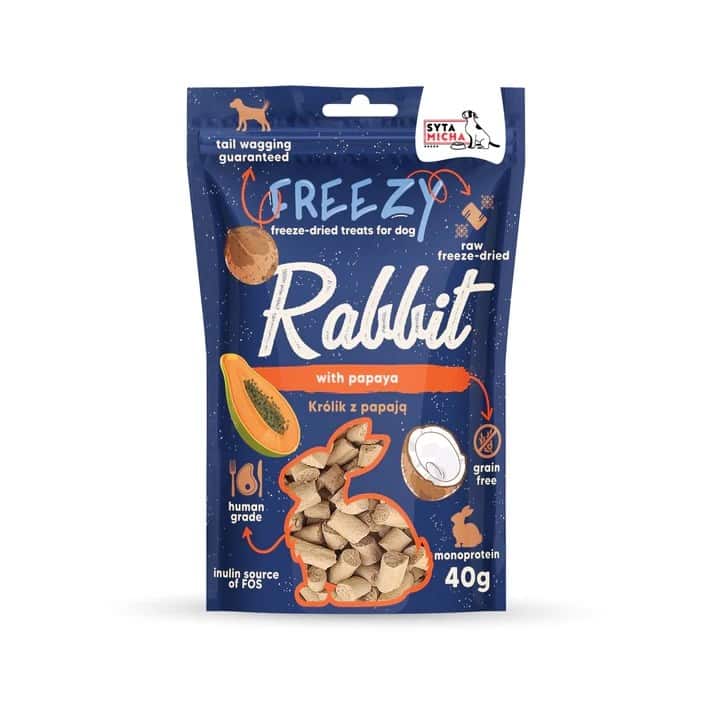 Syta Micha FREEZY Królik z papą i kokosem 40g