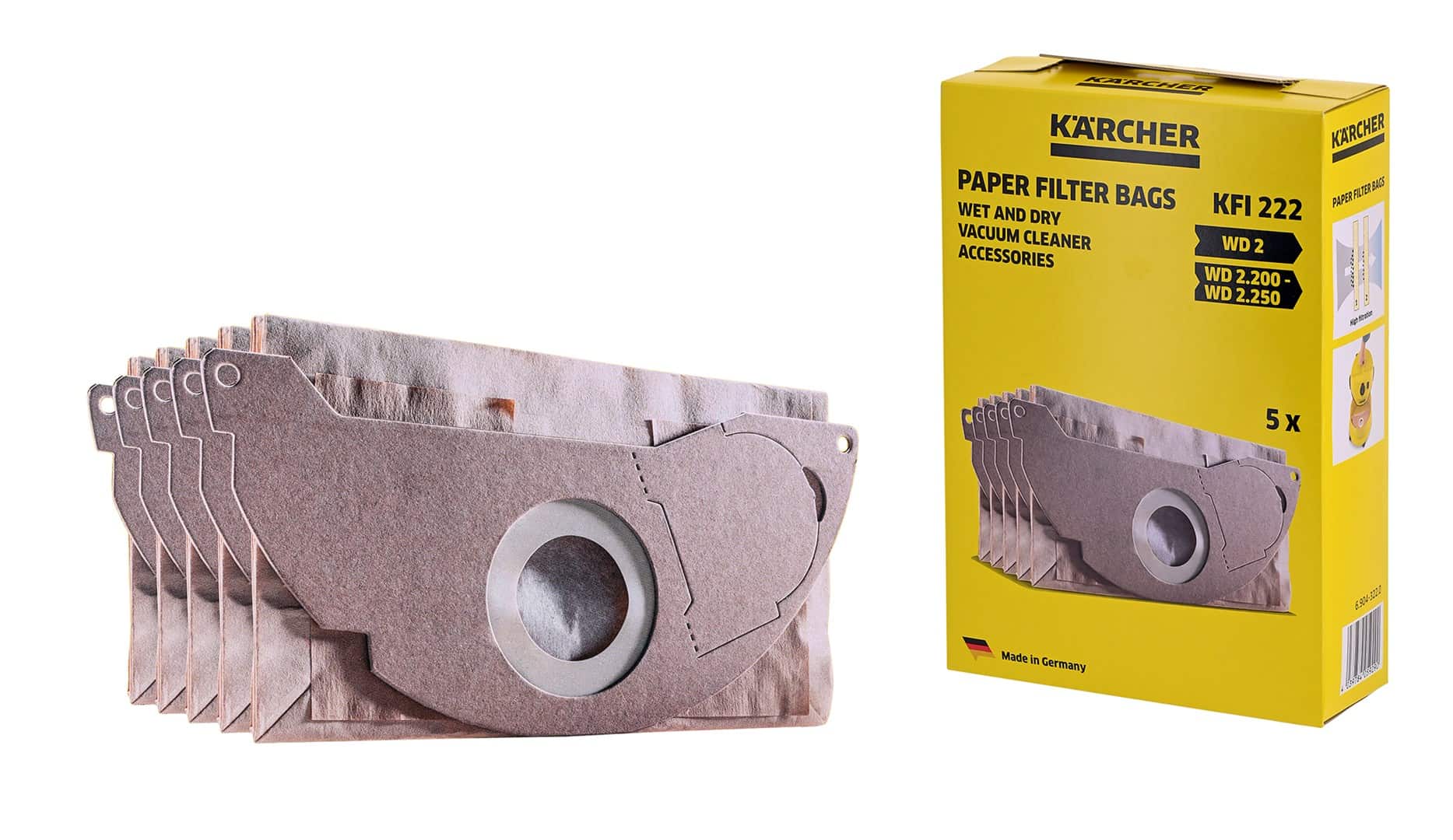 Torebka filtracyjne Karcher (Papier; KARCHER 6.904-322.0; 5 szt.) — zdjęcie 1 z 6