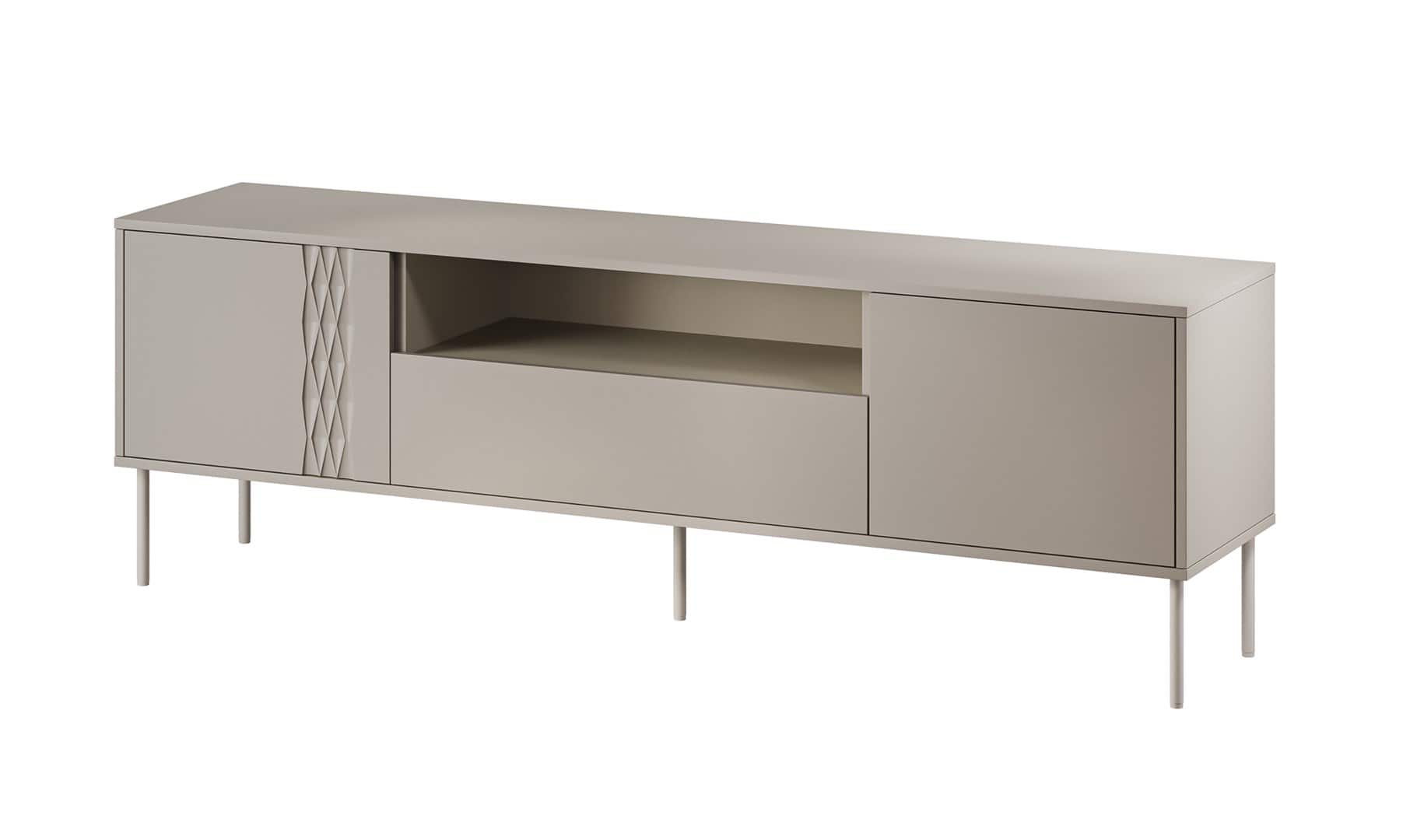 Szafka RTV EF TRESSE 180x40x54,5 kaszmir mat — zdjęcie 1 z 4