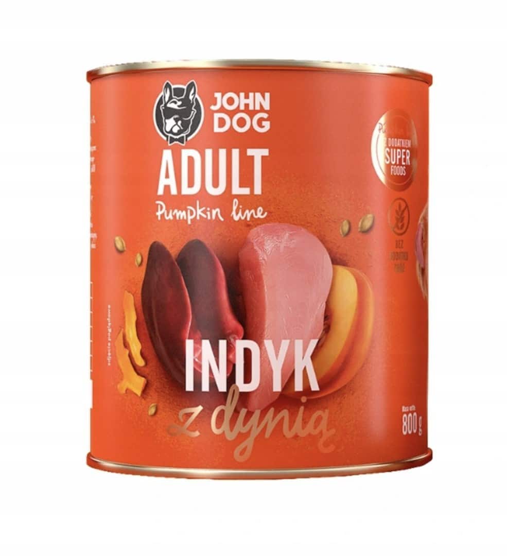 John Dog PUMPKIN Adult indyk z dynią  800g