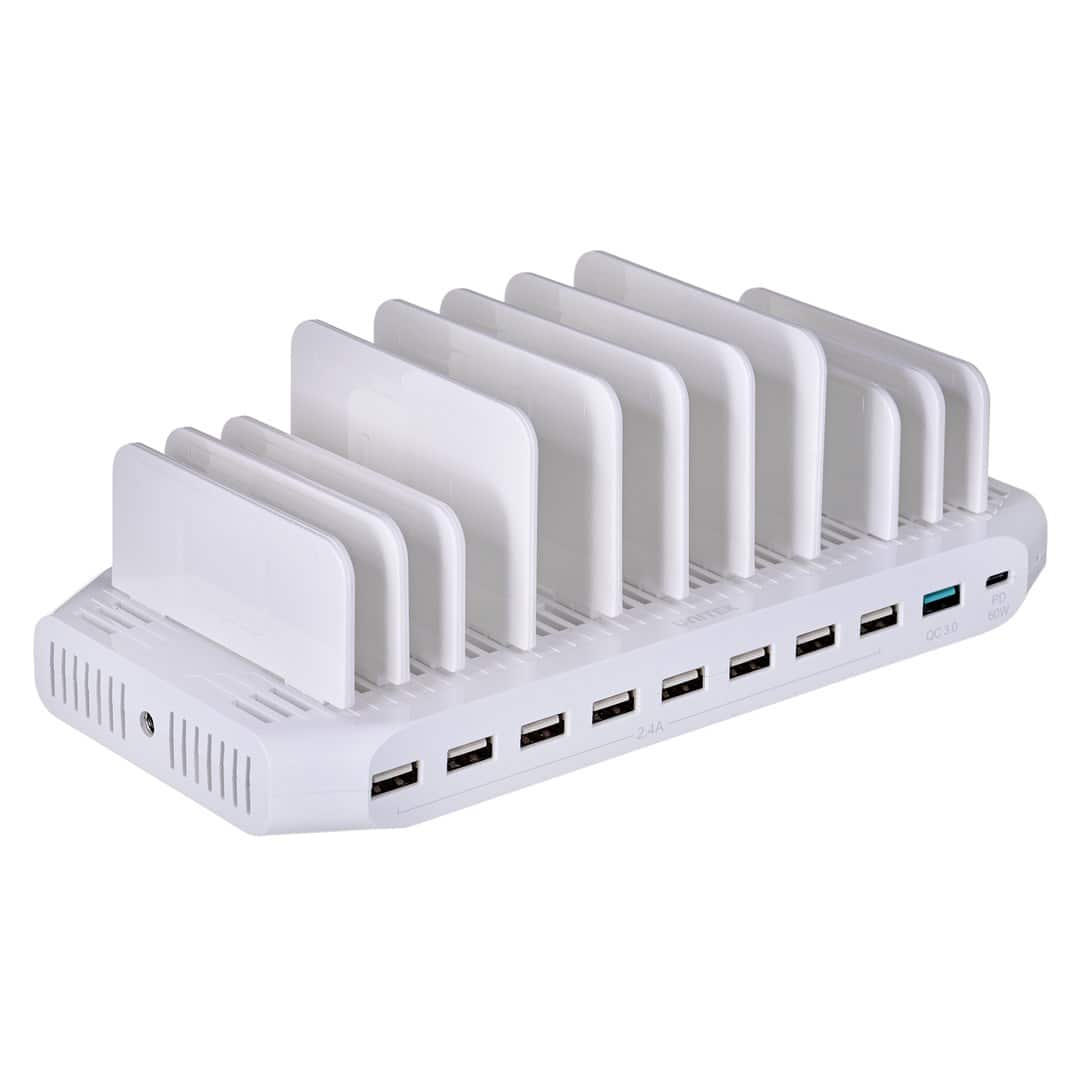 UNITEK STACJA ŁADUJĄCA 10X USB, 160W, Y-2190 — zdjęcie 1 z 8