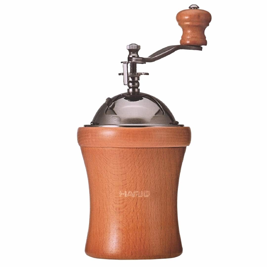 Młynek do kawy HARIO Coffee Mill Dome MCD-2 (ręczny, żarnowy; kolor ciemnobrązowy) — zdjęcie 1 z 7