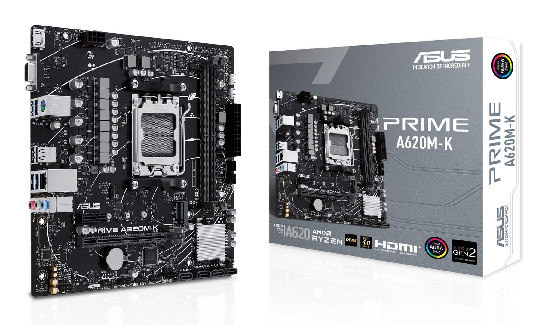 Płyta główna ASUS PRIME A620M-K Socket AM5 — zdjęcie 1 z 7