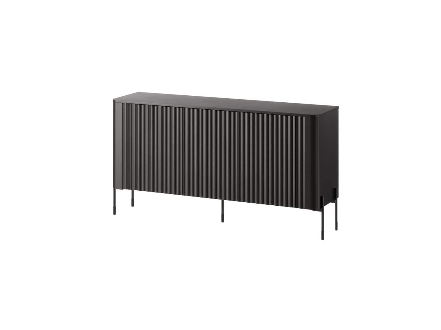 Komoda VERA 150x40x80 czarny matowy — zdjęcie 1 z 4