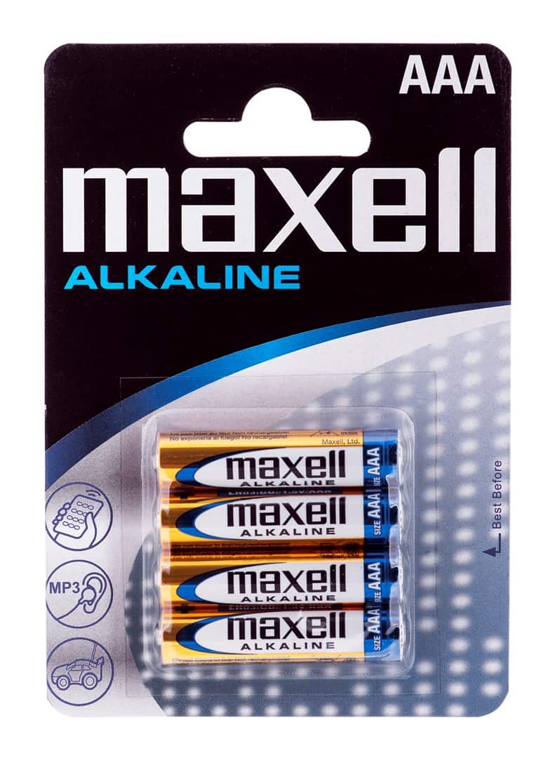 MAXELL Bateria alkaliczna LR03, 4 szt. — zdjęcie 1 z 2