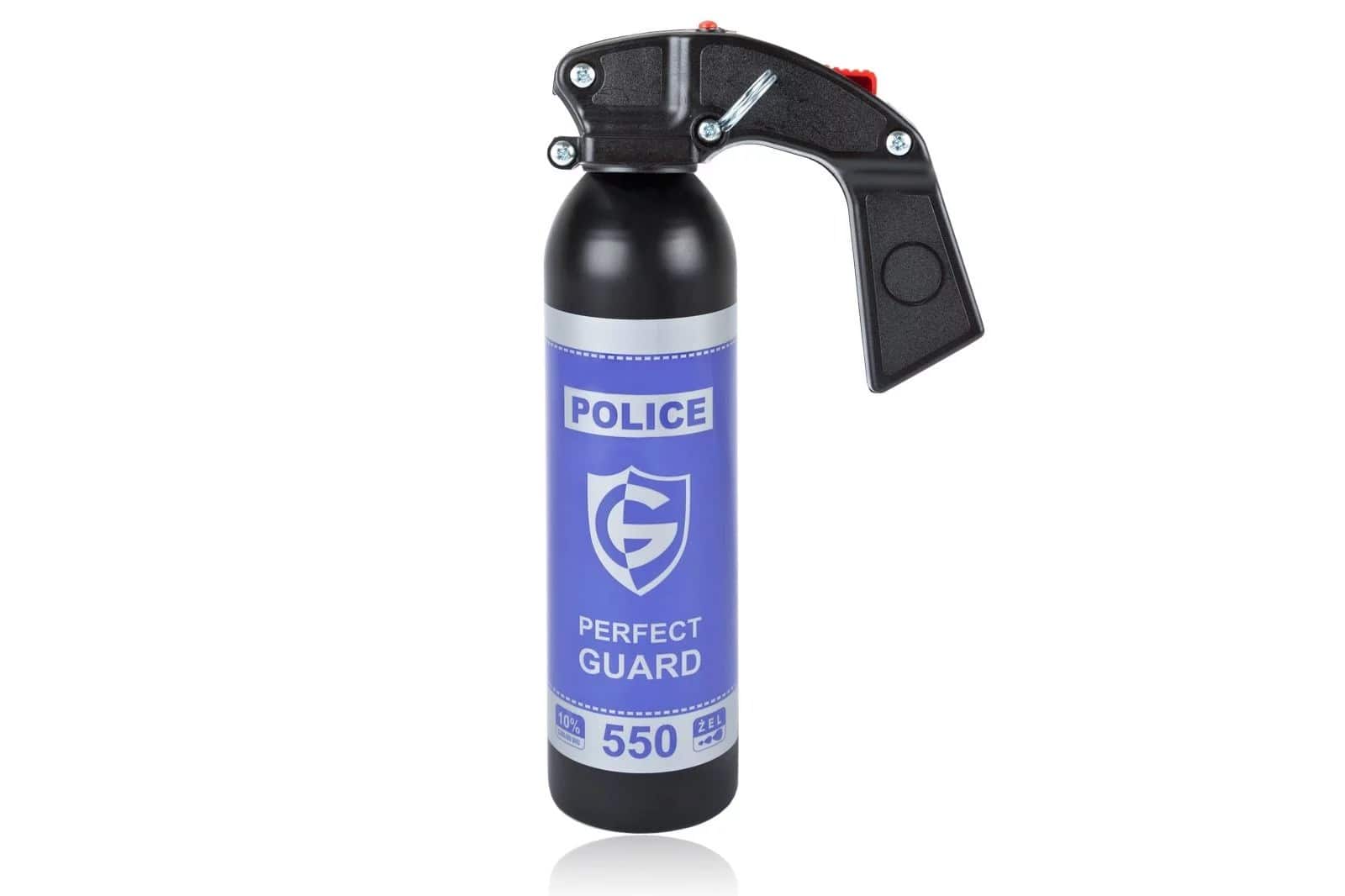 Gaz pieprzowy Police Perfect Guard 550 - 480 ml. żel - gaśnica — zdjęcie 1 z 2