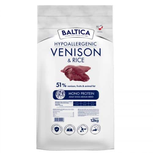 BALTICA NUTRACEUTIC Hypoallergenic Venison & rice M 12kg — zdjęcie 1 z 2