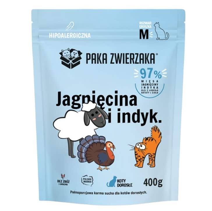Paka Zwierzaka Jagnięcina z indykiem 400g M — zdjęcie 1 z 3