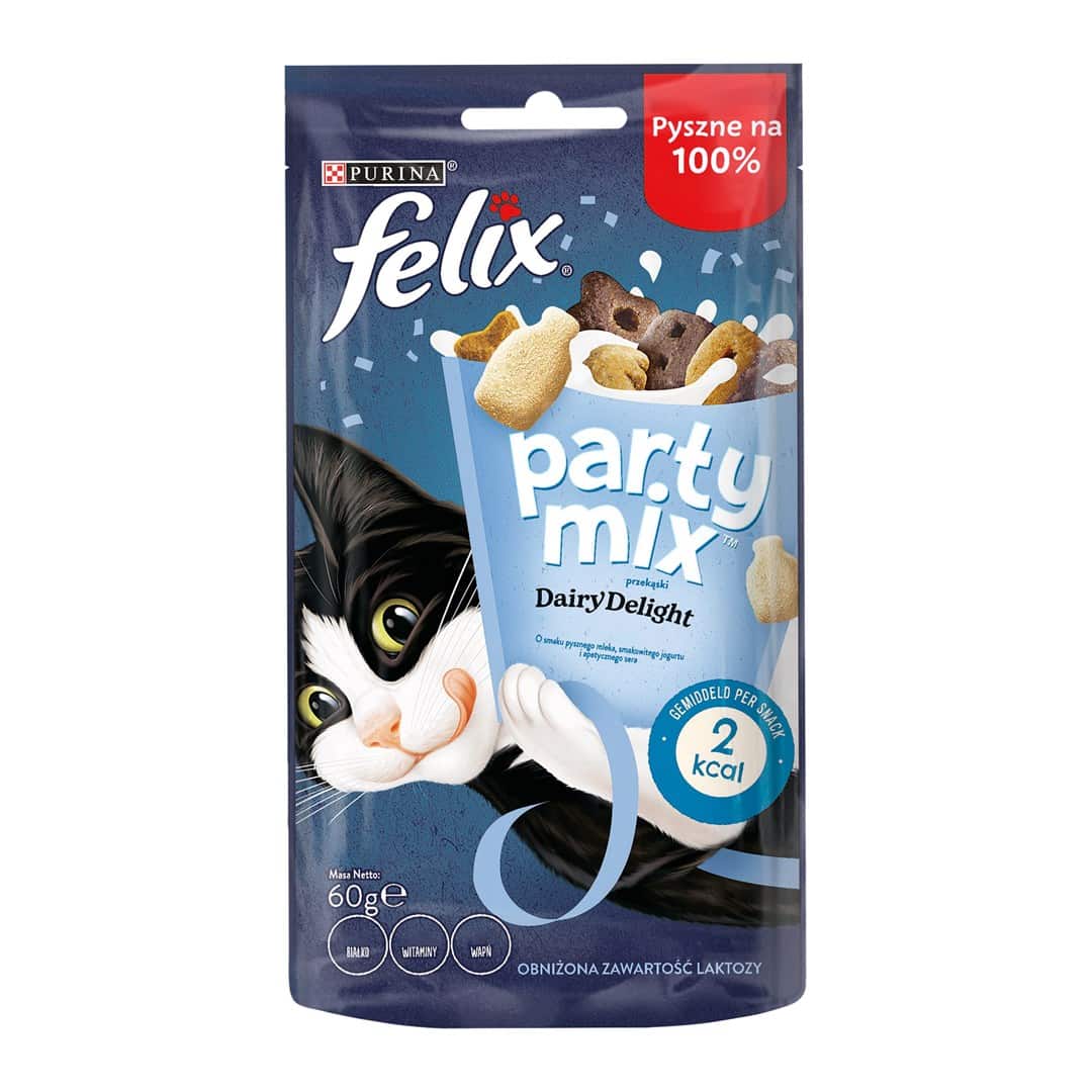 FELIX Party Mix Dairy Delight - przysmak dla kota - 60 g — zdjęcie 1 z 8