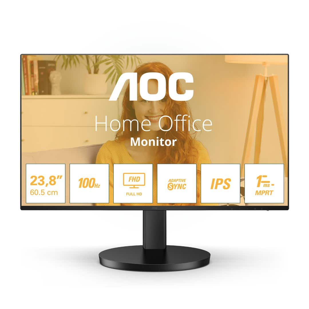 MONITOR AOC LED 23.8" 24B3HA2 100Hz — zdjęcie 1 z 8