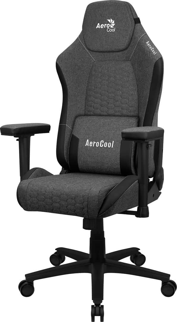 FOTEL AEROCOOL CROWN AeroWeave ASH BLACK - Fotel Gamingowy — zdjęcie 1 z 7