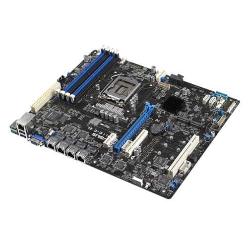 Płyta Serwerowa ASUS P11C-C/4L Xeon® E-21XXX (95W), C242, 4xDIMM, 4 Intel i210AT+1Mgt LAN, 6 SATA(4 by 1 miniSAS HD con.), 2 M.2, 1 PCIe x16+ 1 PCIe x8+1 PCI, 2 U3.1, ATX — zdjęcie 1 z 3