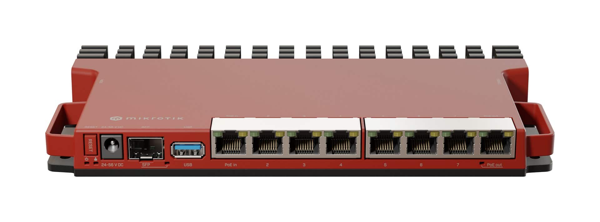 Router Mikrotik L009UiGS-RM Total Ethernet  Ports:9; Architecture:ARM; CPU core:2 — zdjęcie 1 z 4