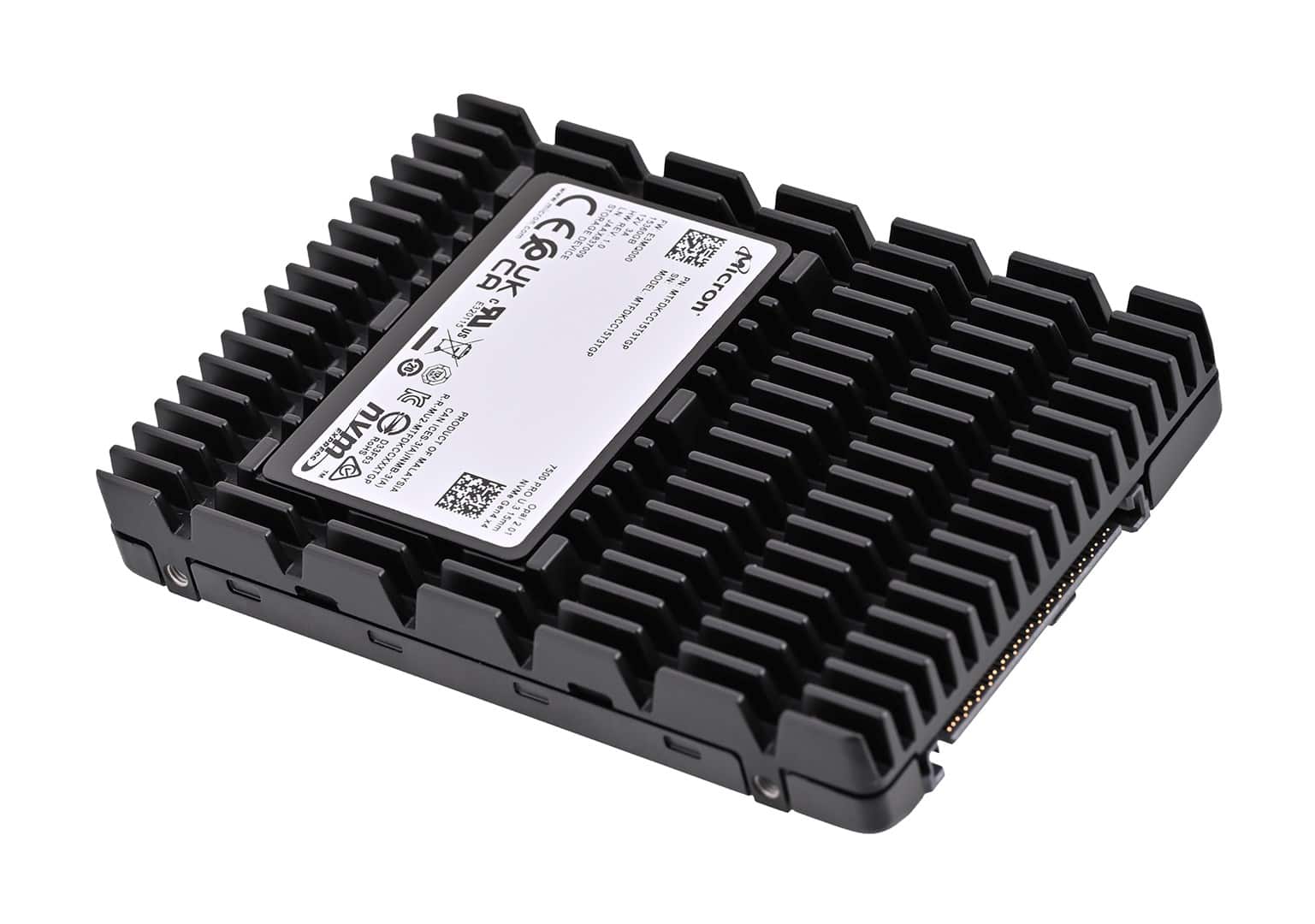 Dysk SSD Micron 7500 PRO 15.36TB U.3 (15mm) NVMe Gen4 MTFDKCC15T3TGP-1BK1DABYYR (DWPD 1) TCG — zdjęcie 1 z 4