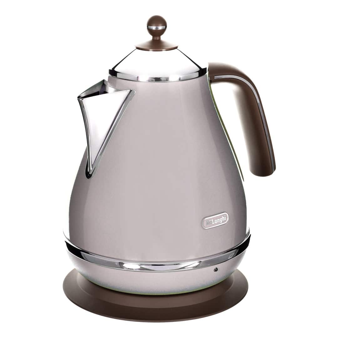Czajnik elektryczny DeLonghi Icona Vintage KBOV 2001.BG (2000W, 1.7l, beżowy) — zdjęcie 1 z 6
