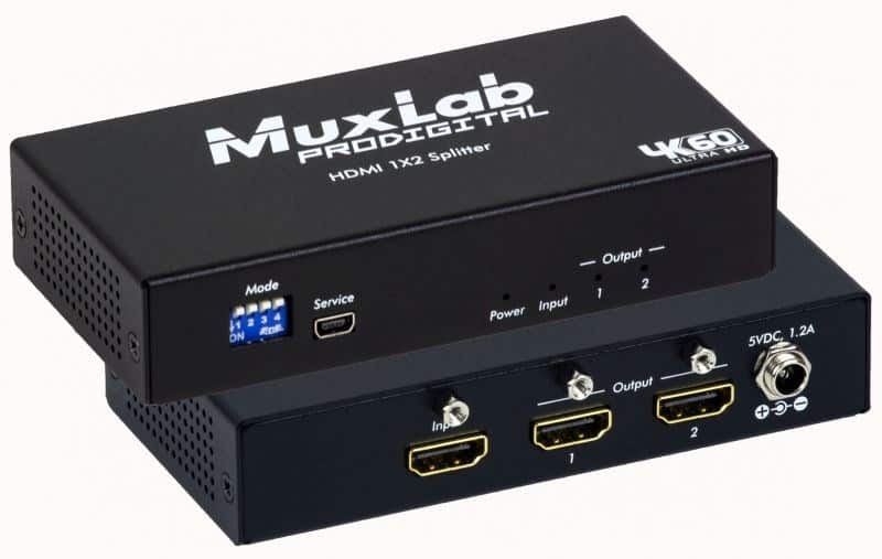 MUXLAB SPLITTER HDMI 1X2, 4K/60