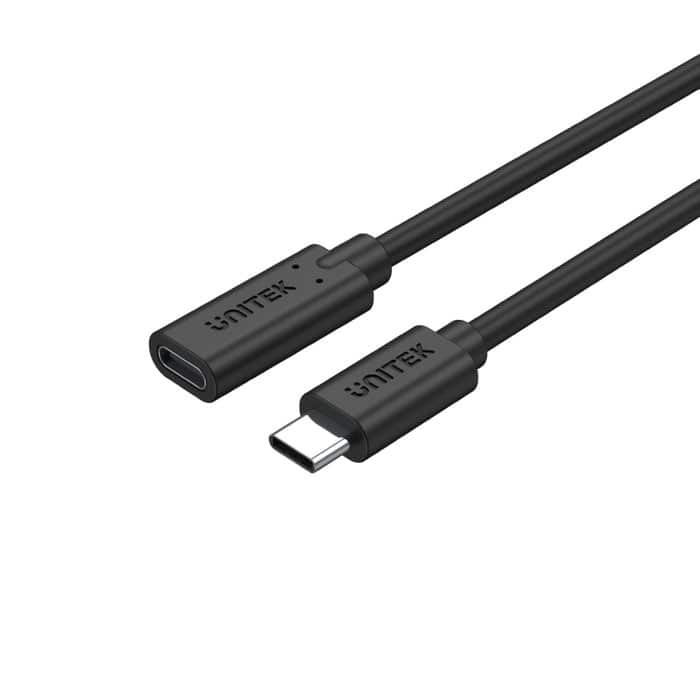 UNITEK PRZEDŁUŻACZ USB-C 10GBPS, 4K60HZ, PD 100W, 1,5M, C14086BK-1.5M — zdjęcie 1 z 6