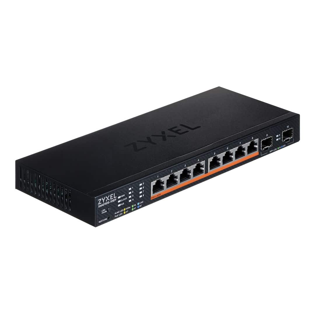 Switch Zyxel XMG1915-10EP 10p PoE 130W Multigigabit — zdjęcie 1 z 5