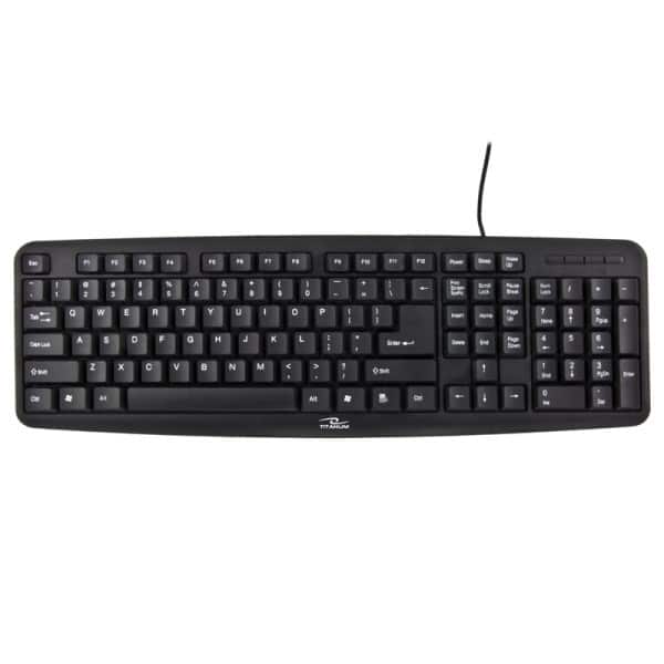 Klawiatura TITANUM TK102 (PS/2; US; czarna) — zdjęcie 1 z 5