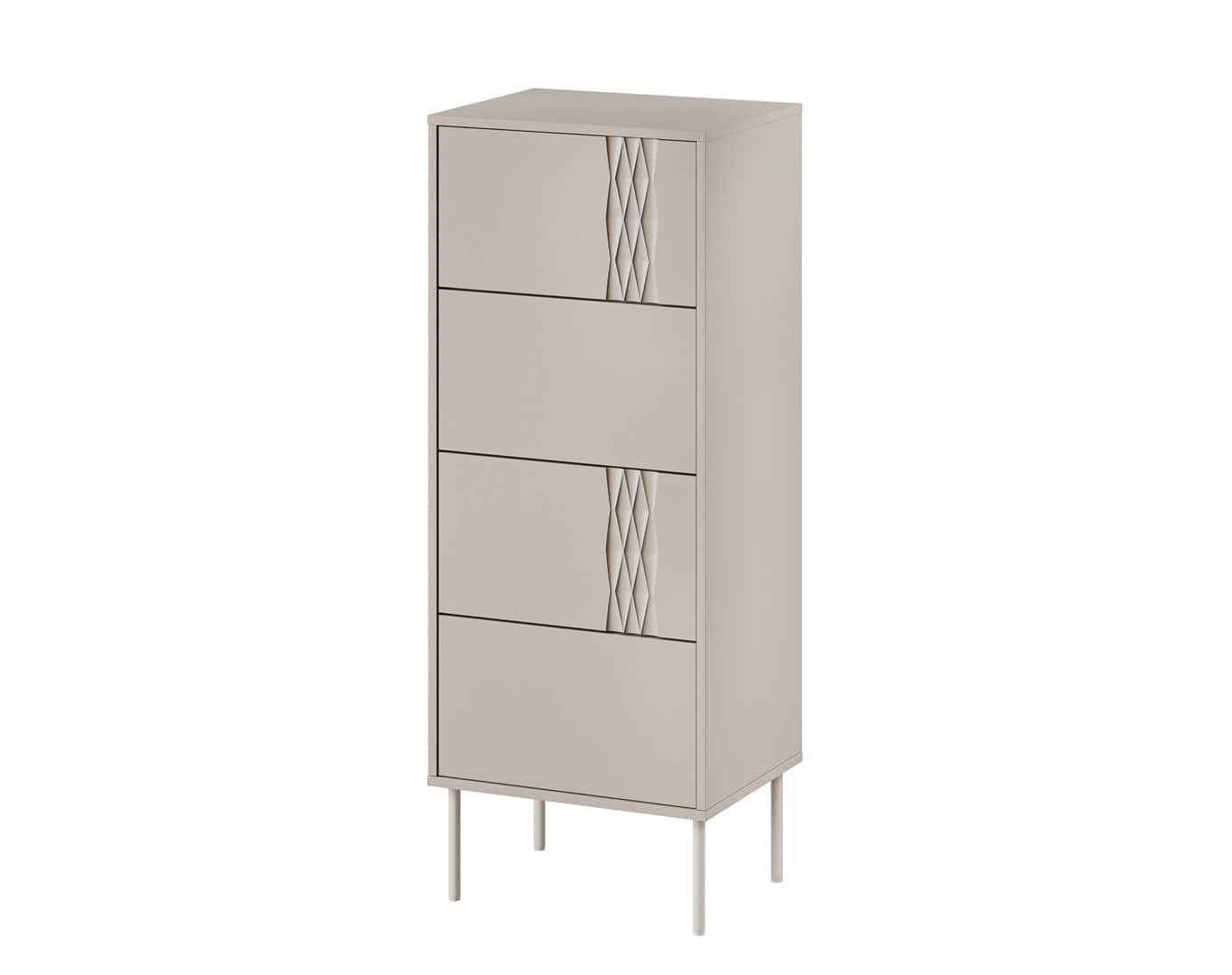 Komoda 4S TRESSE 50x40x125 kaszmir mat — zdjęcie 1 z 4