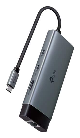 Hub TP-LINK UH6120C 2xUSB-A 3.0, 1xUSB-C 3.0, 1xUSB-C PD, HDMI 4K, RJ45 GE — zdjęcie 1 z 3