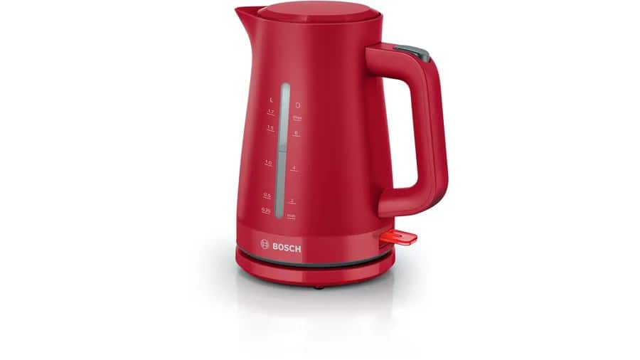 Czajnik elektryczny BOSCH TWK 3M124, 1,7 l, czerwony — zdjęcie 1 z 8