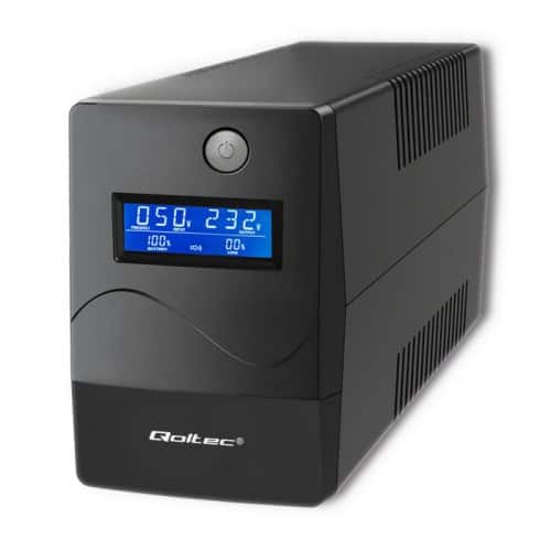 QOLTEC ZASILACZ AWARYJNY UPS 450VA | 240W | LCD | USB | RJ45 — zdjęcie 1 z 8