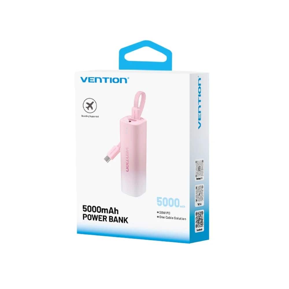 Powerbank Vention 20W PD USB-C Lightning 5000 mAh — zdjęcie 1 z 2