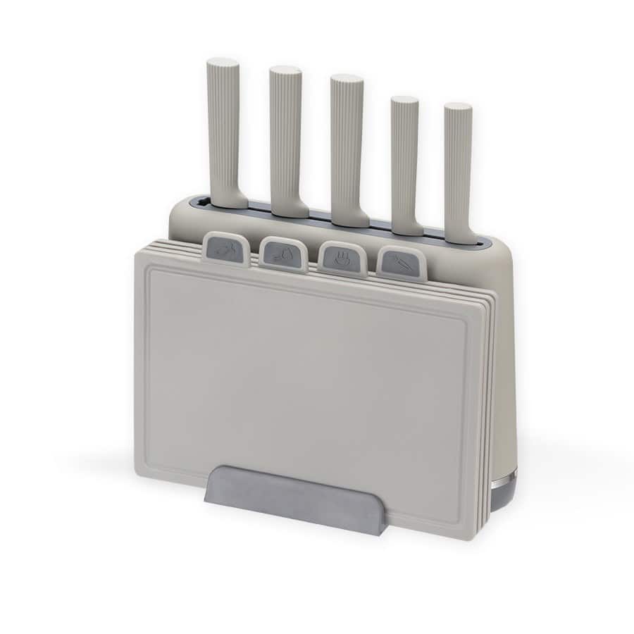 Zestaw noży i desek na podstawce MAESTRO MR-1412-GREY — zdjęcie 1 z 7