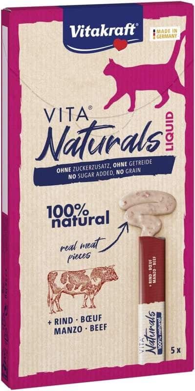 VITAKRAFT VITA NATURALS Liquid wołowina 5x15g — zdjęcie 1 z 5