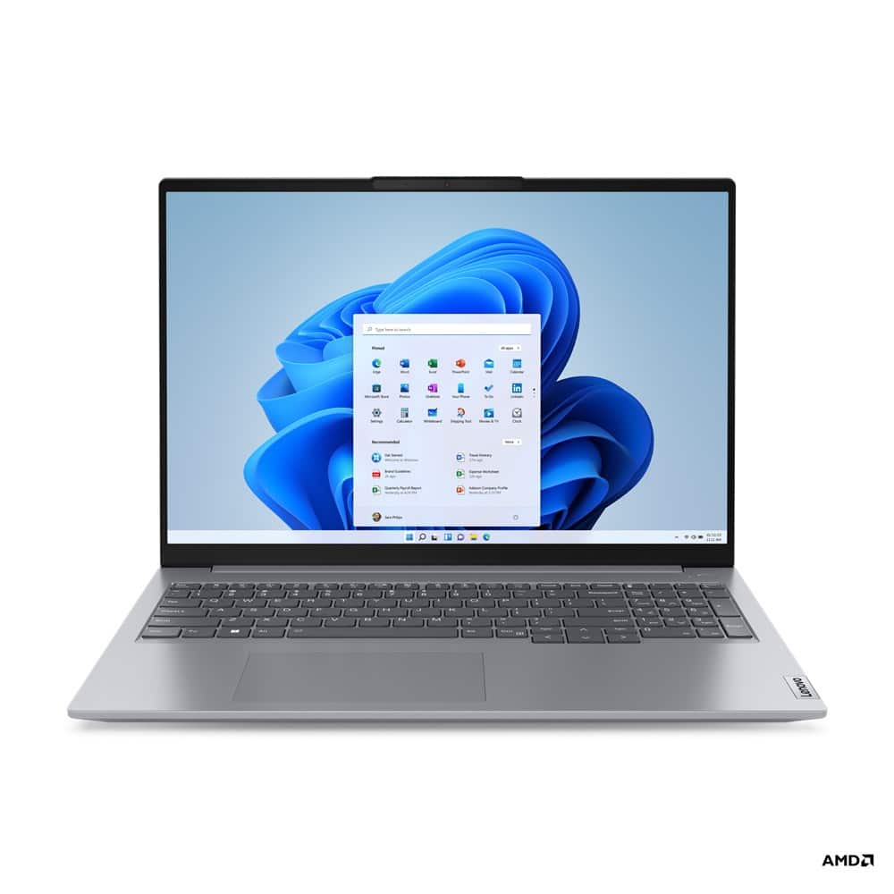 Lenovo ThinkBook 16 G6 ABP Ryzen 7 7730U 16" WUXGA IPS 300nits AG 16GB DDR4 3200 SSD512 AMD Radeon Graphics W11Pro 3Y Onsite Arctic Grey — zdjęcie 1 z 8