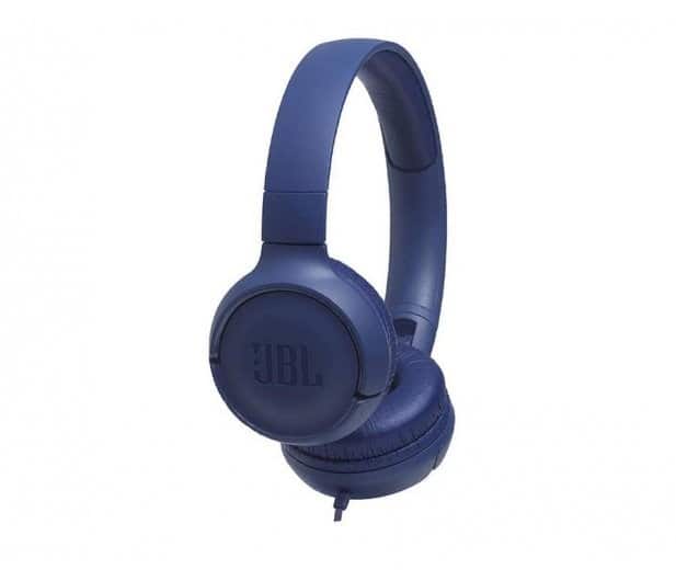 Słuchawki JBL Tune 500 (niebieskie, nauszne; z wbudowanym mikrofonem) — zdjęcie 1 z 3