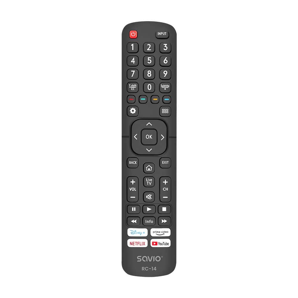 SAVIO PILOT UNIWERSALNY/ZAMIENNIK DO TV HISENSE - SMART TV RC-14 — zdjęcie 1 z 4