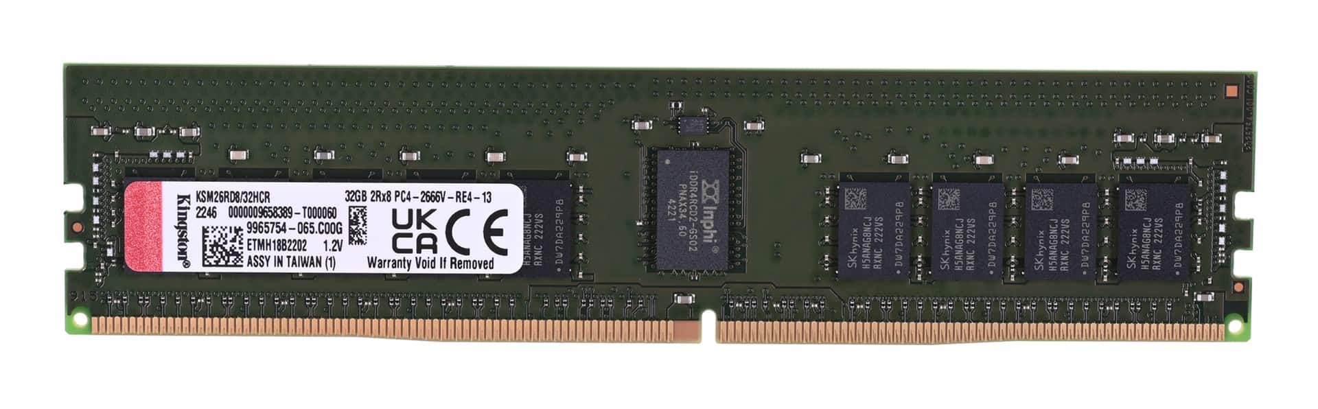 Kingston RDIMM 32GB DDR4 2666MHz Hynix C Rambus — zdjęcie 1 z 5