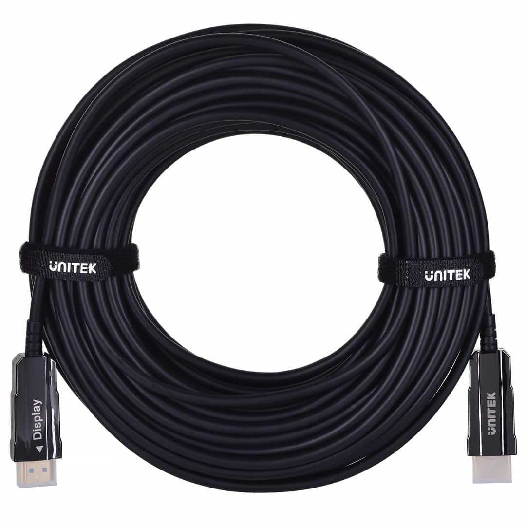 UNITEK KABEL OPTYCZNY HDMI 2.0 Active Optical Cable 4K 60HZ 20M — zdjęcie 1 z 8