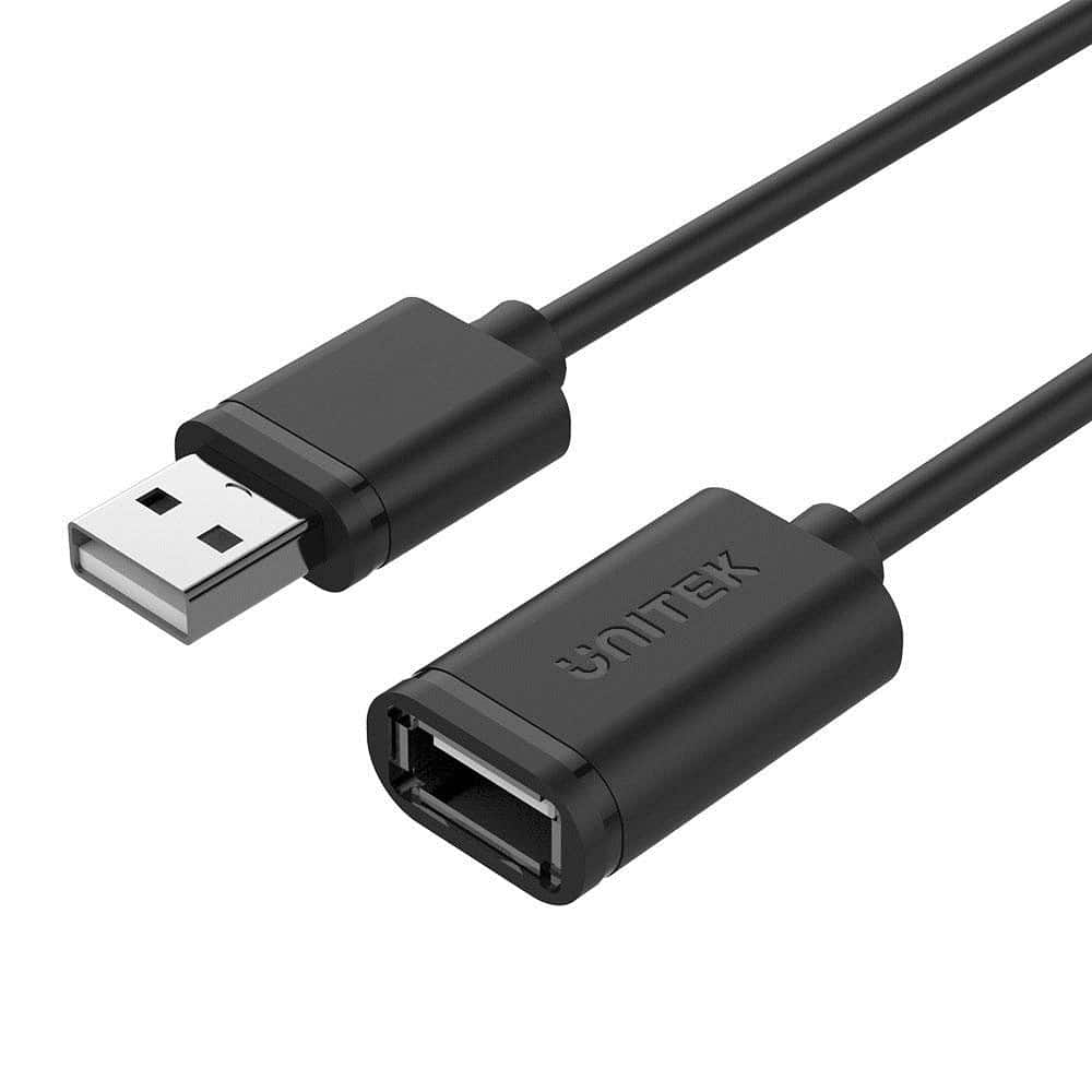 UNITEK PRZEDŁUŻACZ USB 2.0, AM-AF, 2M, Y-C450GBK — zdjęcie 1 z 5