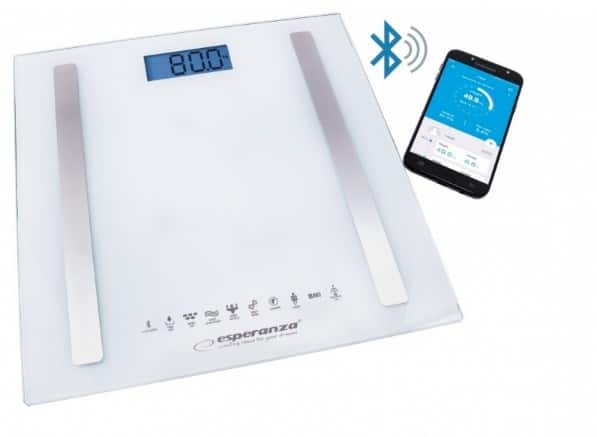 Waga z funkcją bluetooth Esperanza B.FIT EBS016W (kolor biały) — zdjęcie 1 z 6