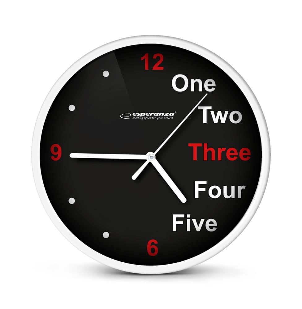 ESPERANZA ZEGAR ŚCIENNY PRAGUE BIAŁY