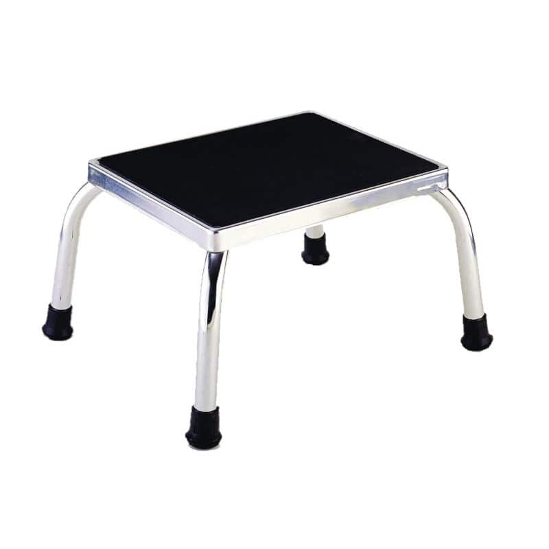 Antypoślizgowy schodek - Metal, 120 kg, Chromowy/Czarny — zdjęcie 1 z 2