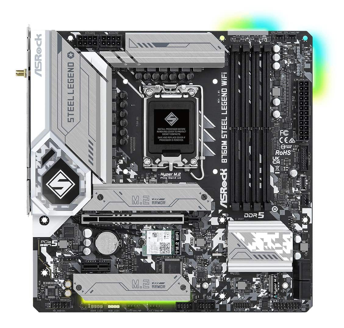 Płyta główna Asrock B760M STEEL LEGEND WIFI — zdjęcie 1 z 5