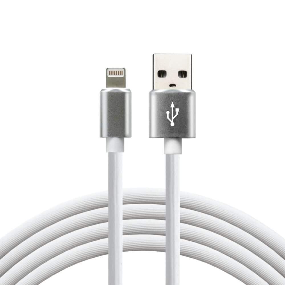 Kabel zasilający everActive CBS-1IW (USB - Lightning ; 1m; kolor biały) — zdjęcie 1 z 3