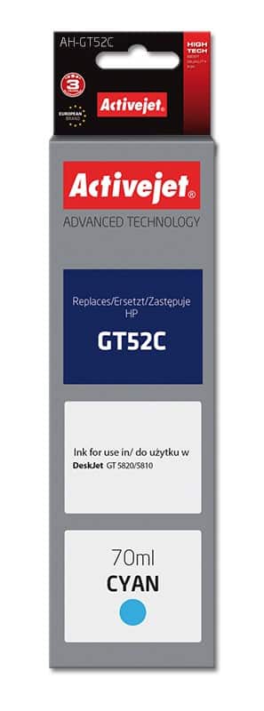 Activejet AH-GT52C Buteleczka z tuszem 70ml Niebieski — zdjęcie 1 z 2