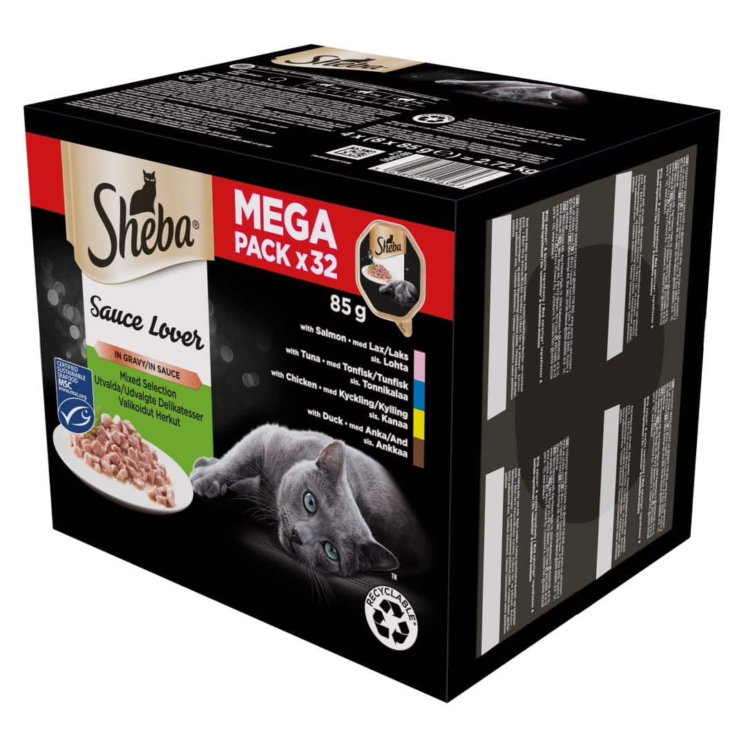 SHEBA Tacka Sos Kacz/Kur/Łos/Tuń 32x85g