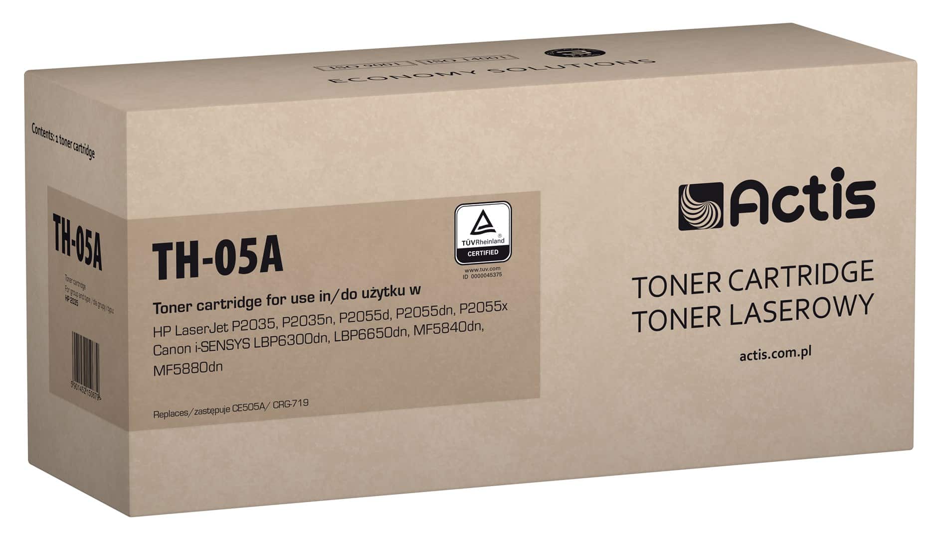 Actis TH-05A Toner Zamiennik HP 05A CE505A, Canon CRG-719